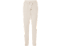Pantaloni da jogging da donna beige chiaro con coulisse in vita.