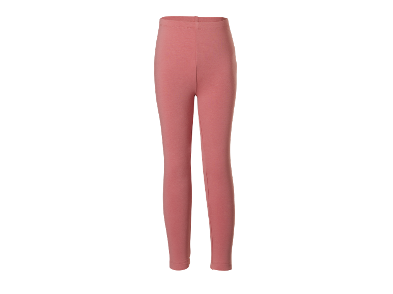 Leggings rosa tinta unita per bambini