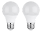 Due lampadine LED bianche con attacco a vite.