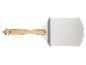 Spatola per griglia con manico in legno e lama metallica, con la scritta 'GRILL MEISTER'.