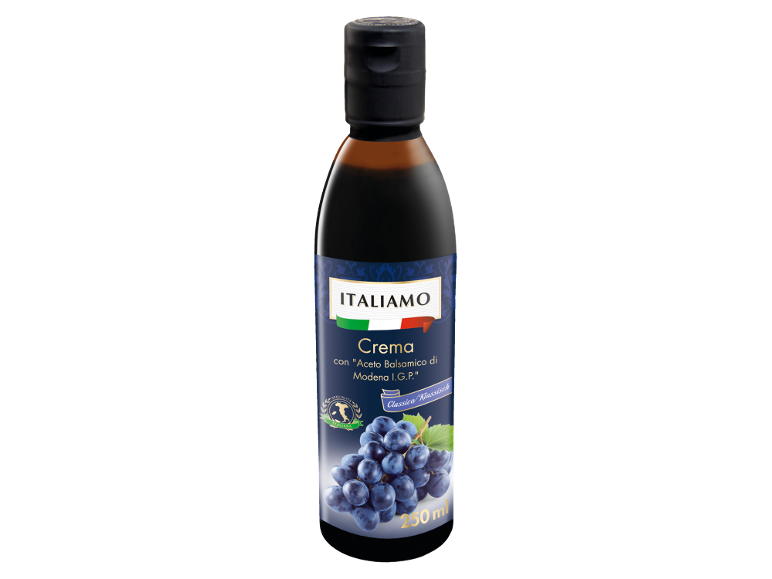 Bottiglia di crema balsamica con uva, 250 ml.
