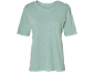 Maglietta a maniche corte verde menta con texture leggera.