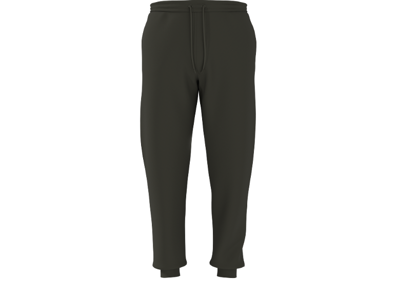 Pantaloni della tuta grigio scuro con coulisse in vita