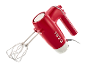 Sbattitore manuale rosso con fruste e testo '1973' sul lato.