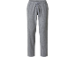 Pantaloni lunghi grigi con coulisse in vita, realizzati in tessuto leggero.