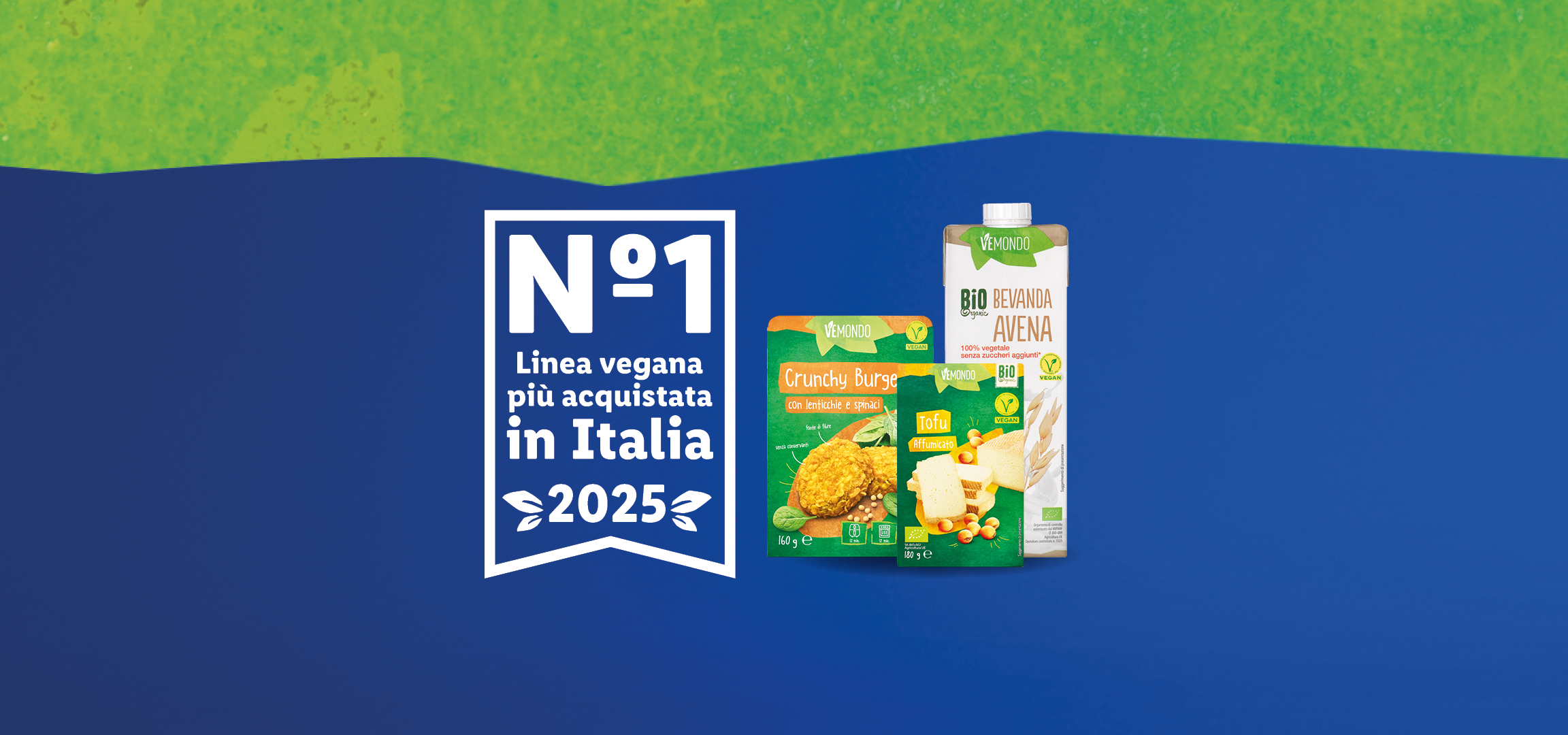 Bevanda d'avena e prodotti vegani Vemondo, la linea vegana più acquistata in Italia.