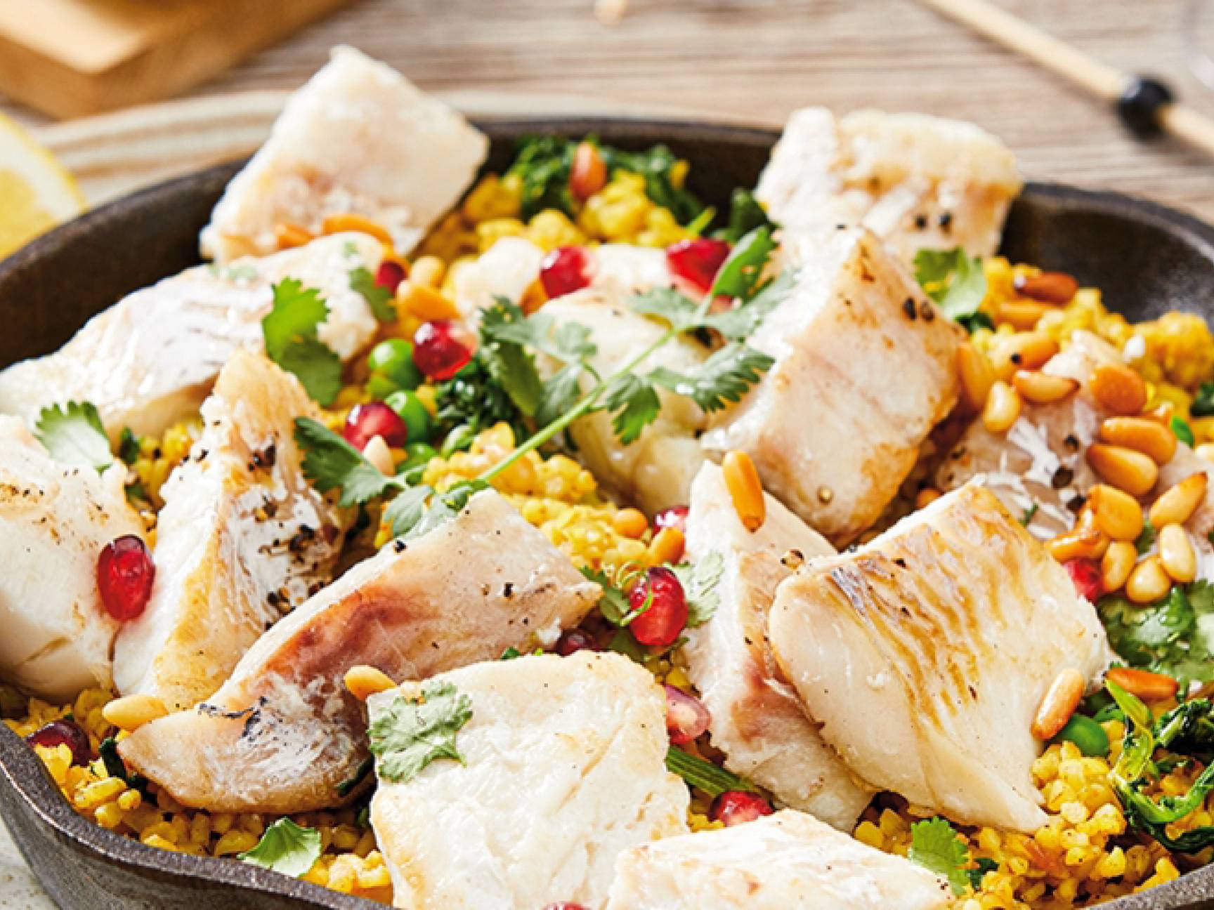 Pilaf di Bulgur con merluzzo