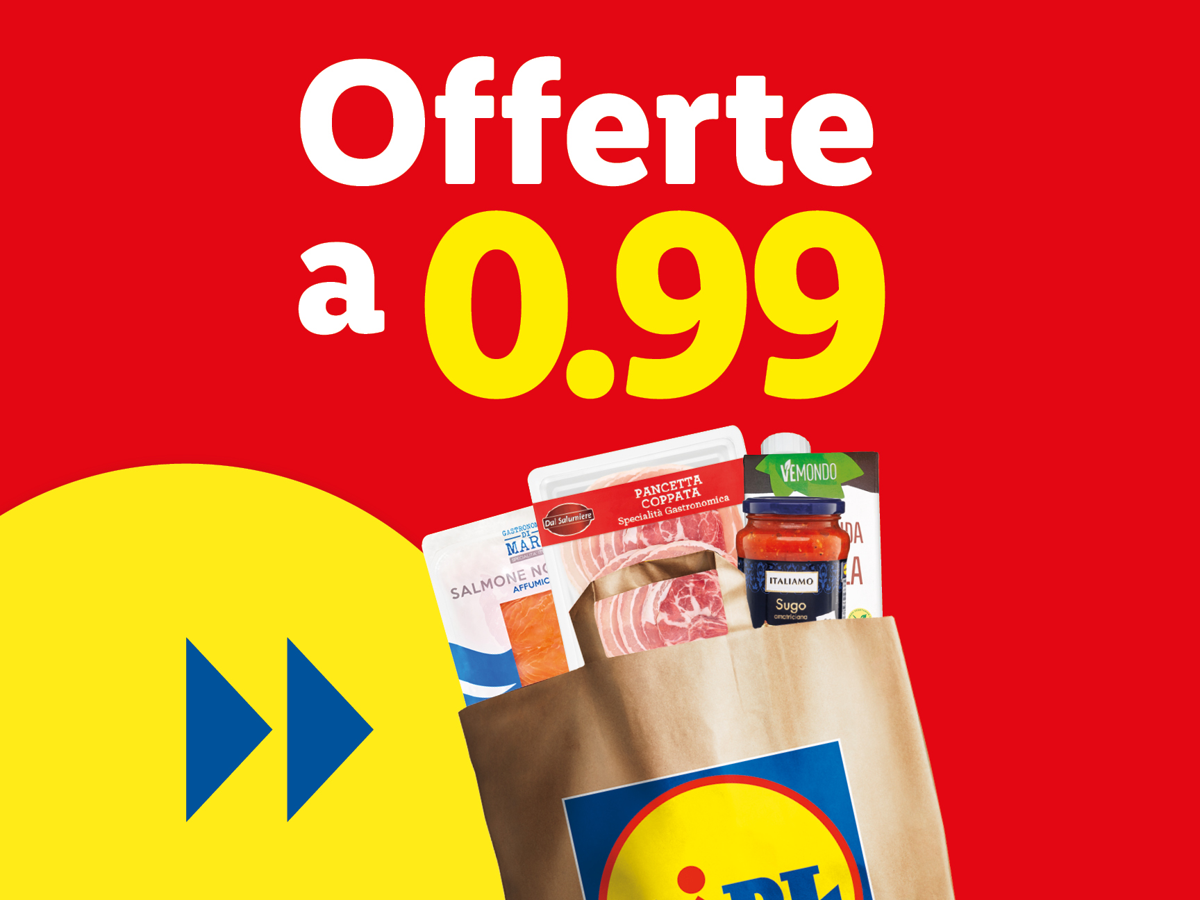 Offerta Lidl: pancetta, salmone e sugo a €0,99.