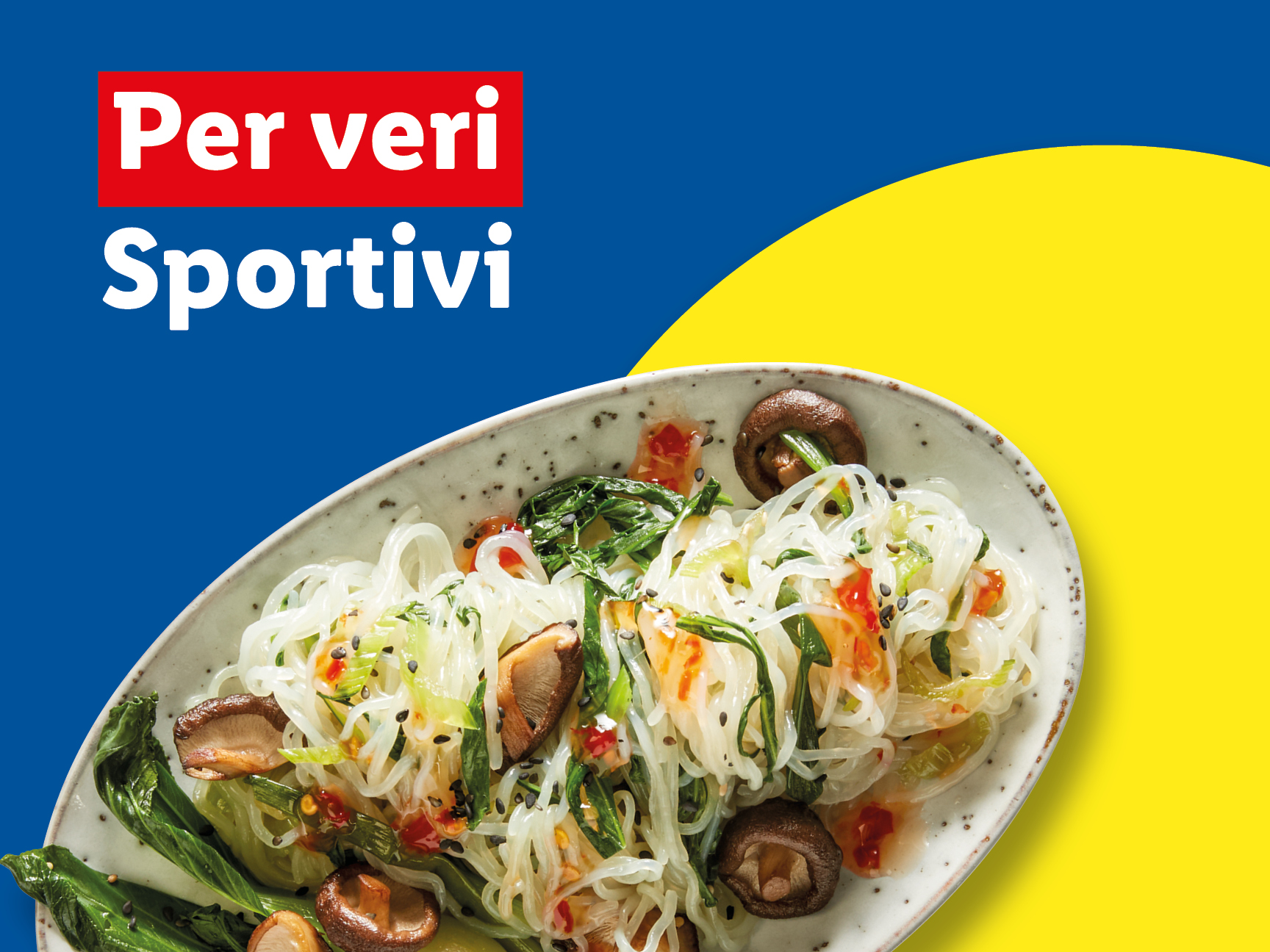 Shirataki noodles with mushrooms and bok choy, a healthy dish for athletes.