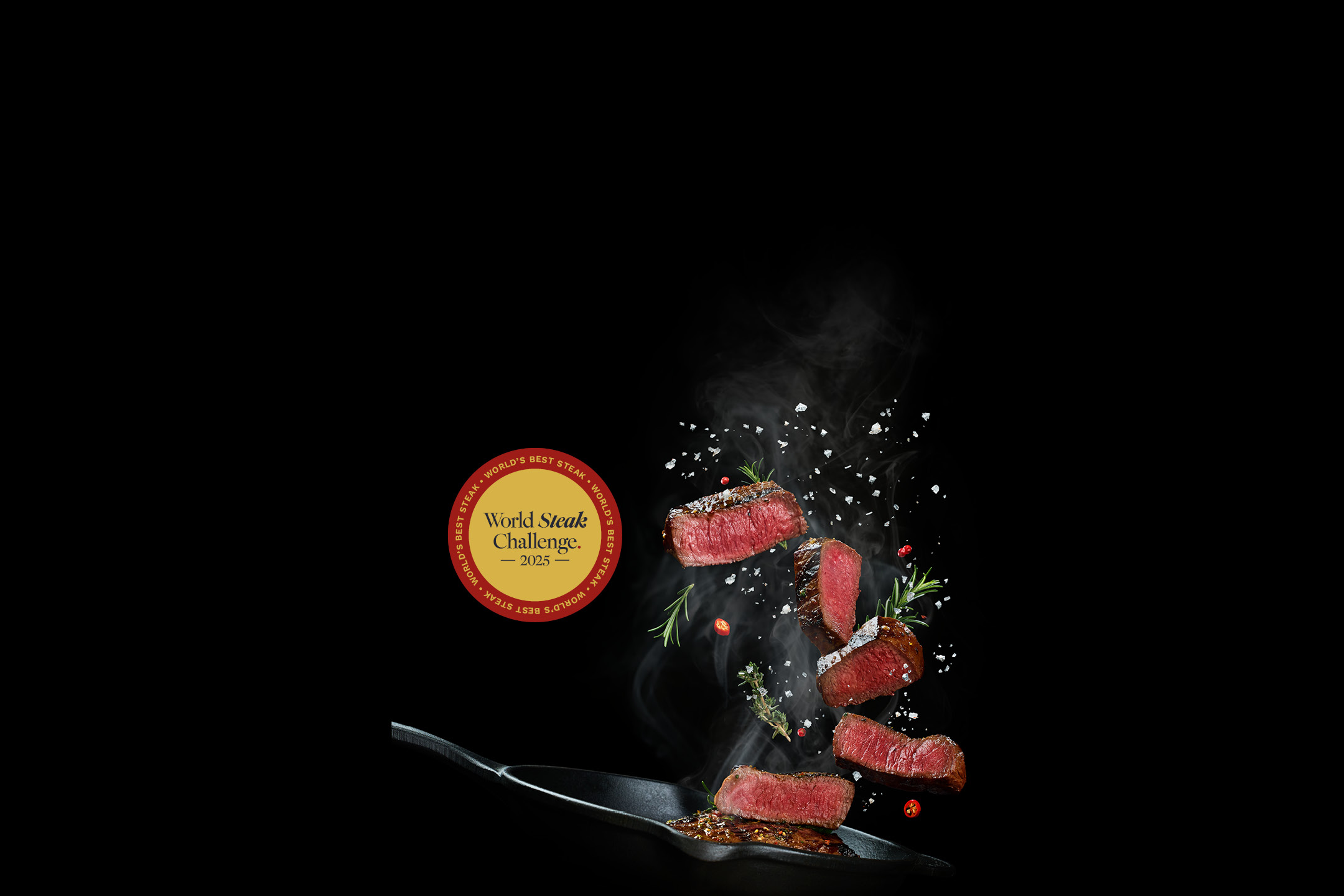 Le Migliori carni del mondo. Vincitori del prestigioso William Reed World Steak Challenge 2025.