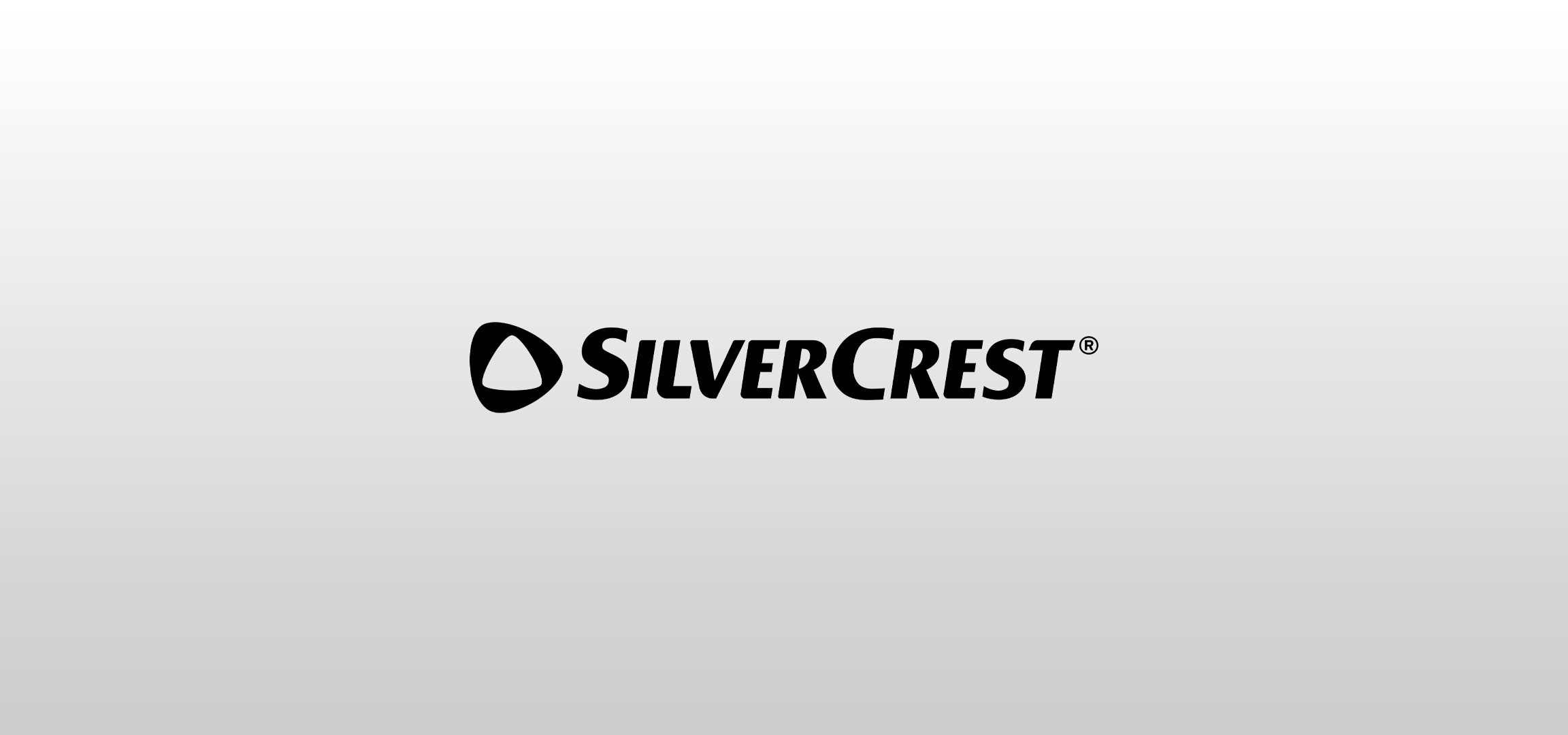 Logo SilverCrest su sfondo grigio chiaro.