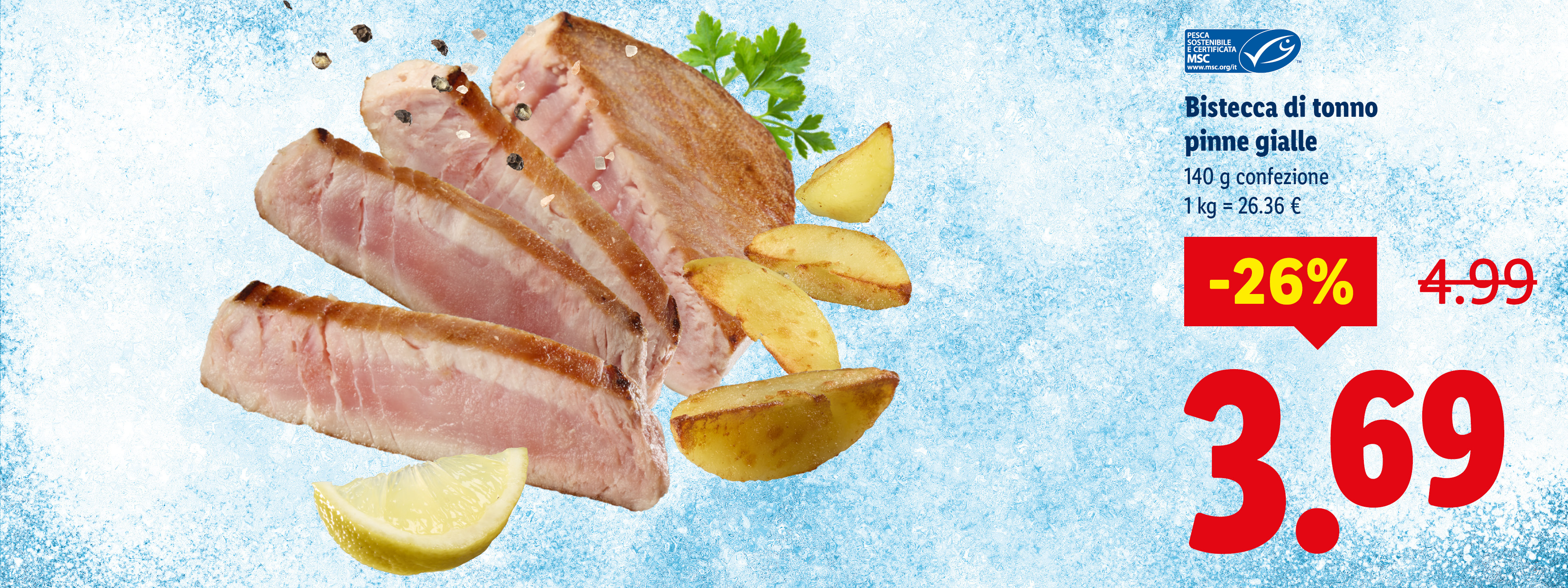 Bistecca di tonno pinne gialle