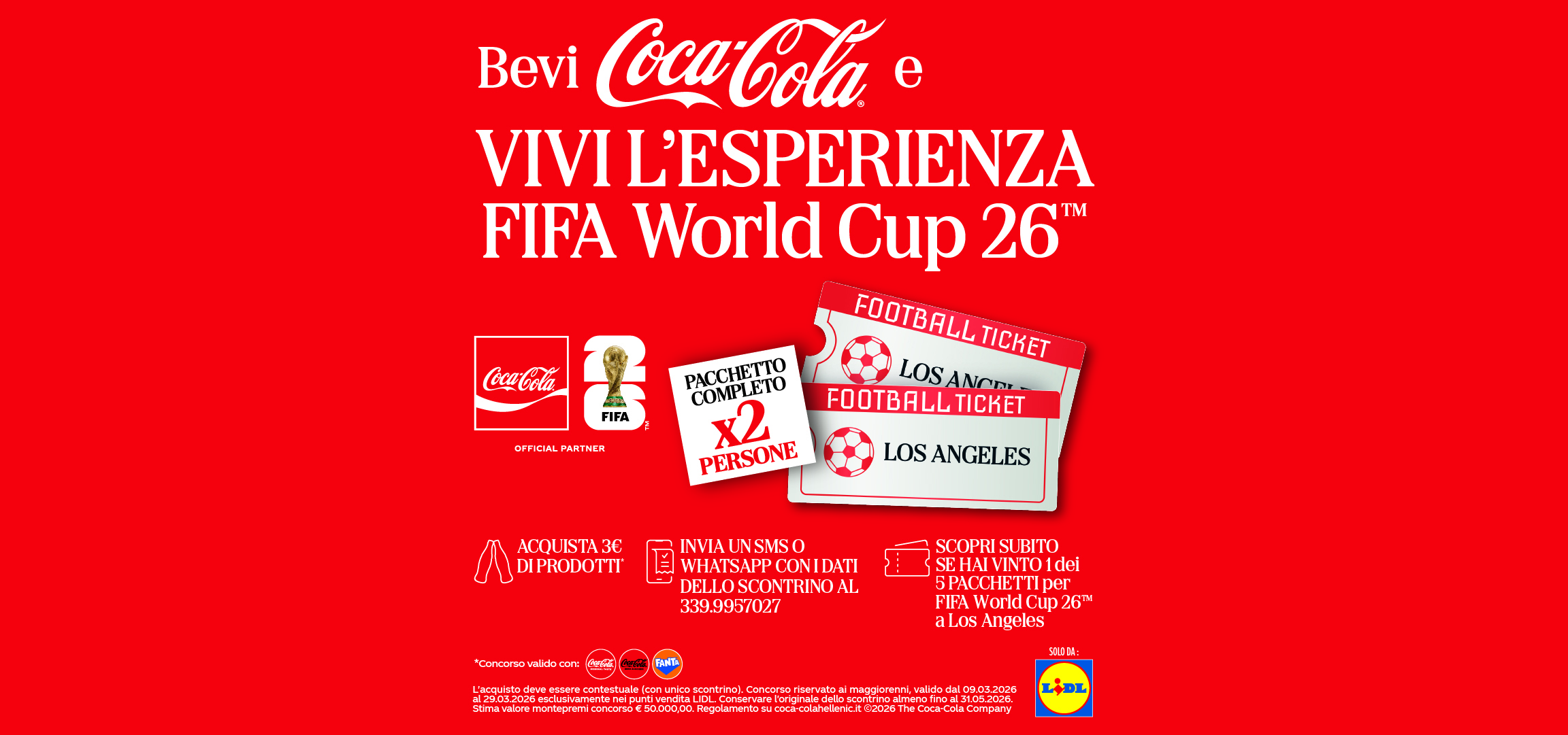 Promozione FIFA LIDL 2026 e Coca Cola