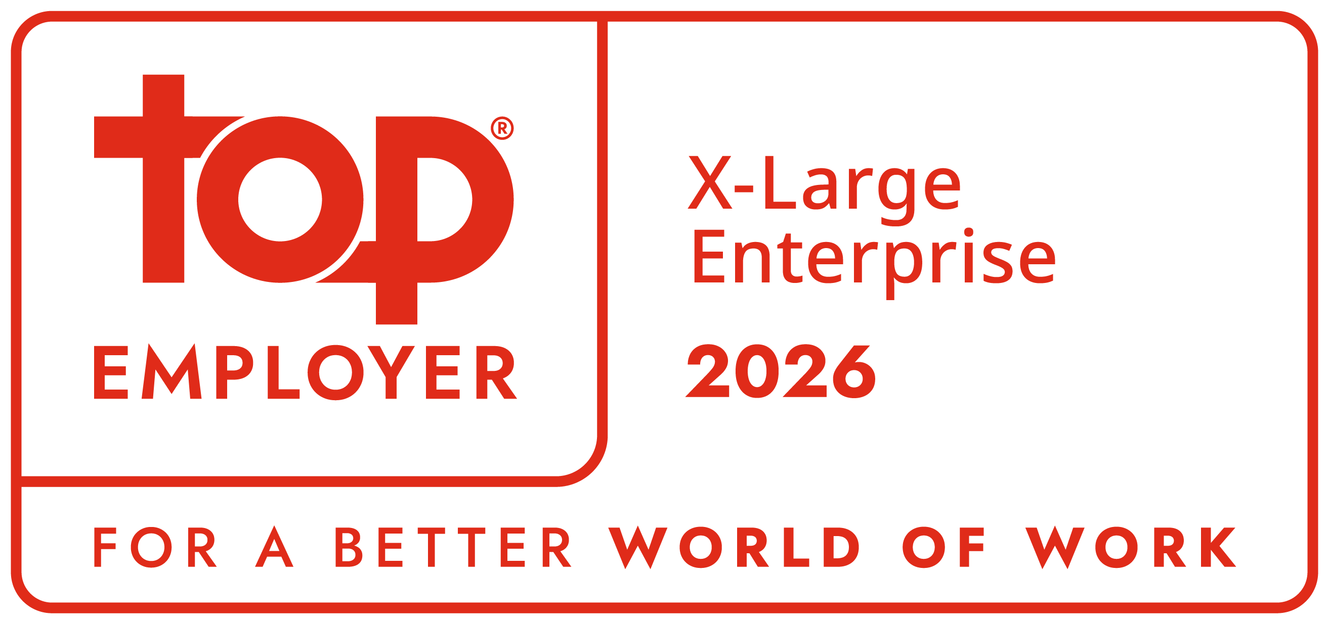 Top Employer X-Large Enterprise 2026