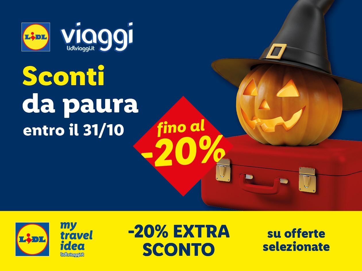 Sconti da paura fino al -20% entro il 31/10. -20% extra sconto su offerte selezionate My Travel Idea.